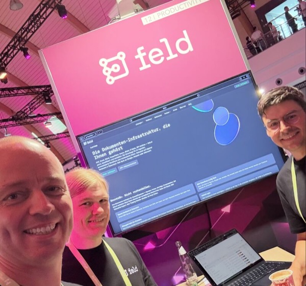 feld.ai am Messestand auf der Hinterland of Things